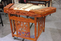 Chengle Flower Pear Wood Manufacturer Direct Sales Old Flower Pear Fine Relief Twin Dragon Yanqin With Boxer Frame Wrench