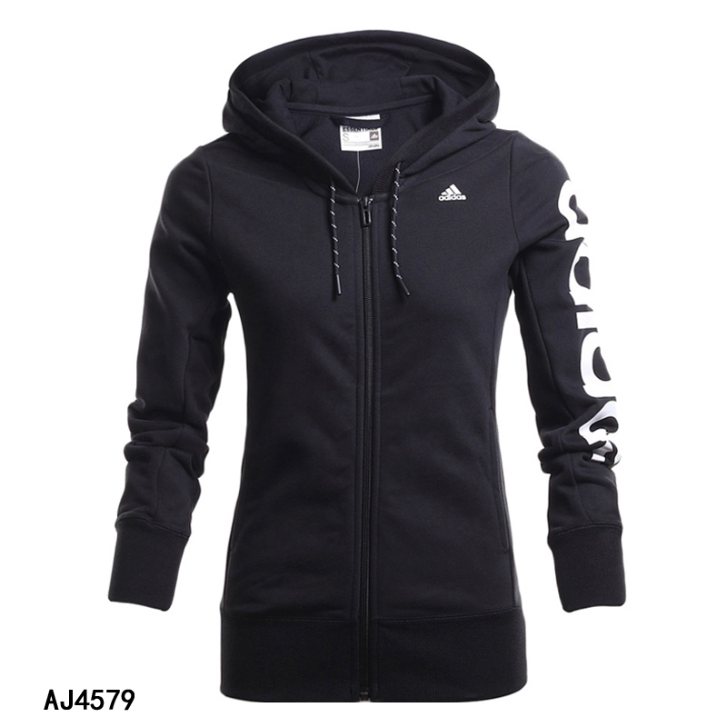 Adidas阿迪達斯春秋季新款女款連帽運動夾克舒適運動外套AJ4579