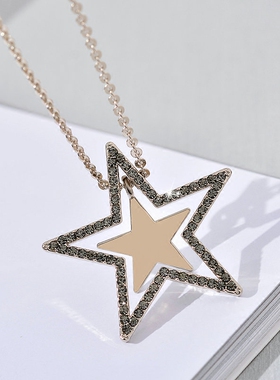 缀恋一起去小星星满钻长款项链