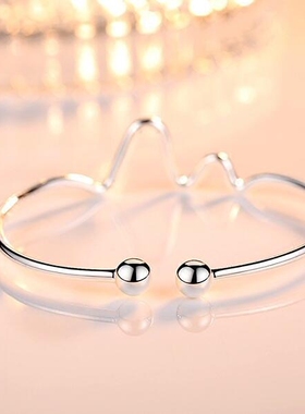 气质简约光面手镯女时尚个性手环