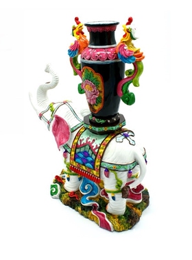 吉祥物开业生日商务礼品大象摆件