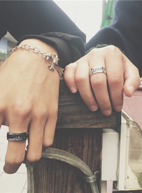 欧美百搭中性转动旋转小清新链条