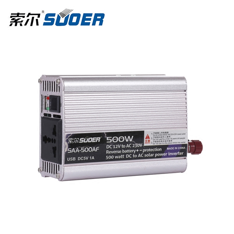 索尔逆变器12v24v转220v家用车载500w1000w1500w2000w电源转换器 - 图0