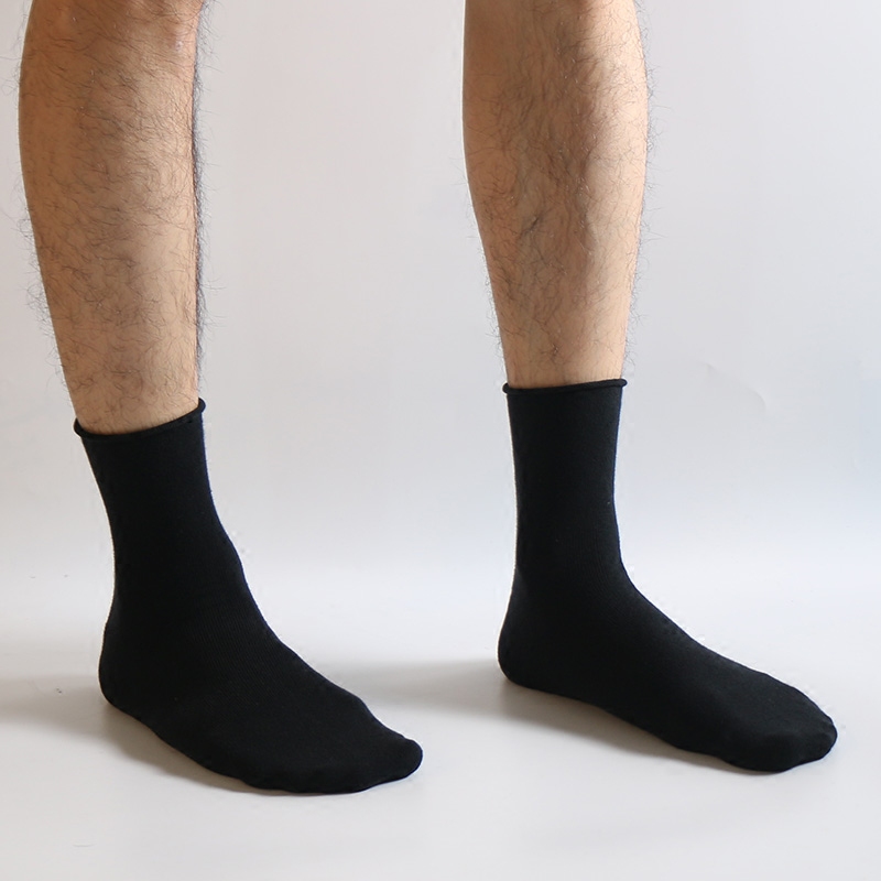 冬爱5双装精梳棉商务纯色男袜子 冬爱短袜/打底袜/丝袜/美腿袜