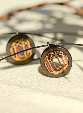 女日韩檀木创意情侣礼物个性项链