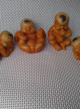 五子登科小孩树脂桌面摆件