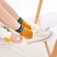5 đôi vớ nữ vớ Hàn Quốc ống mùa thu và mùa đông thủy triều Hàn Quốc cá tính đại học hoang dã vớ Nhật Bản vớ cotton - Vớ bông vớ đẹp Vớ bông