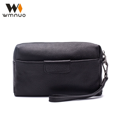 Модная сумка с петлей на руку, кожаная вместительная и большая маленькая сумка клатч, в корейском стиле, из натуральной кожи