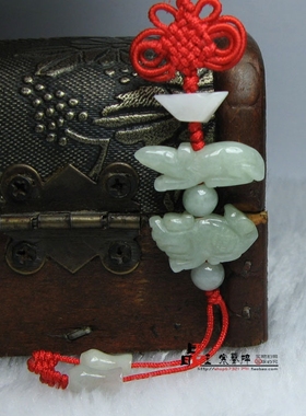 属猴人翡翠手机链钥匙扣手链