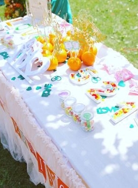 创意甜品台婚纱照摆件