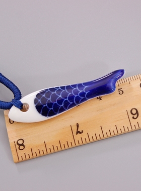 国庆节陶瓷中长款手工编织吊坠