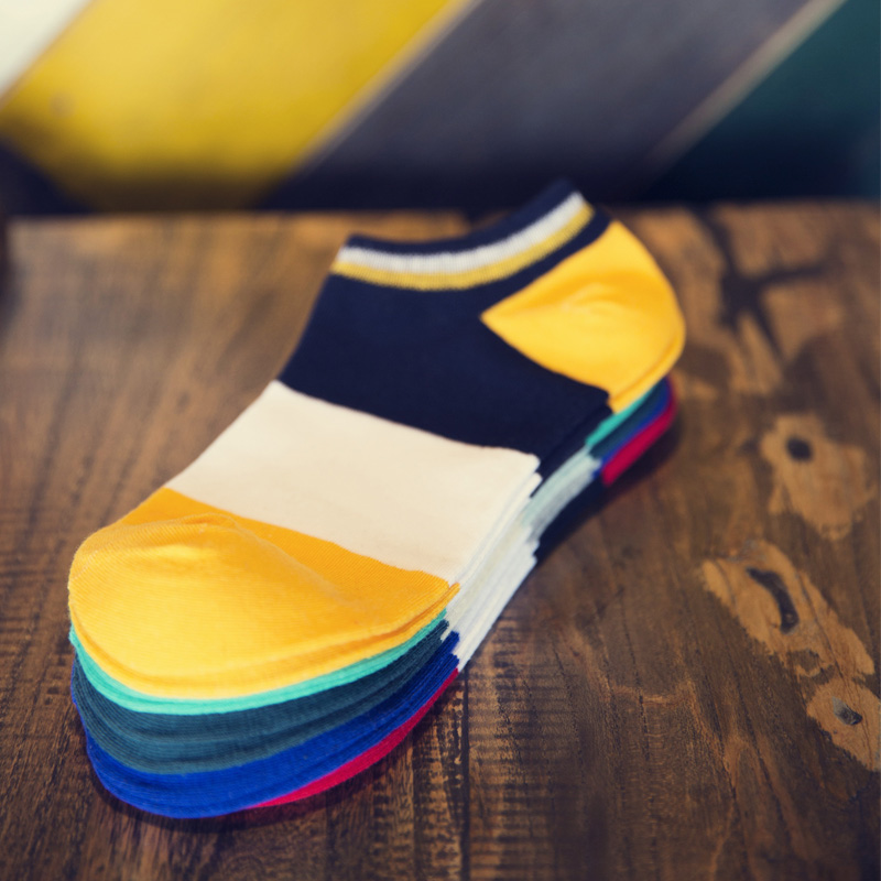 男士短筒夏天透气低帮纯棉低腰船袜 美人郎短袜/打底袜/丝袜/美腿袜