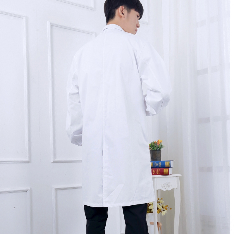 全棉长袖化学医师实习白大褂 建超服饰医护制服