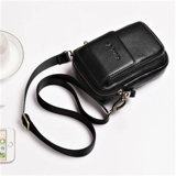 Маленькая сумка для телефона, портативная сумка на одно плечо для отдыха, универсальная поясная сумка, из натуральной кожи