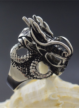 龙头男士饰品防身戒指