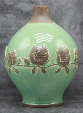 美式风创意复古插干花艺术摆件