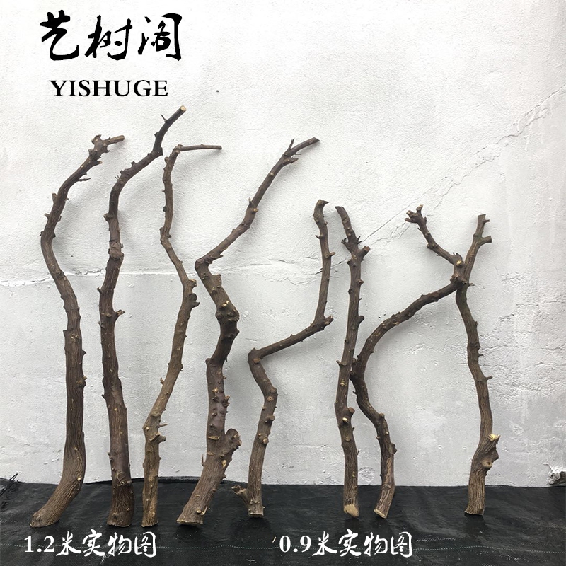 原木干树枝枯枝花艺造景软装材料室内创意吊顶装饰插花瓶枯木摆件_虎窝淘