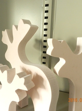 白色木质工艺品儿童婚礼小摆件