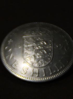 手工制作养牛硬币扣 真硬币 财布扣 三个狮子 镍币23mm D19一08