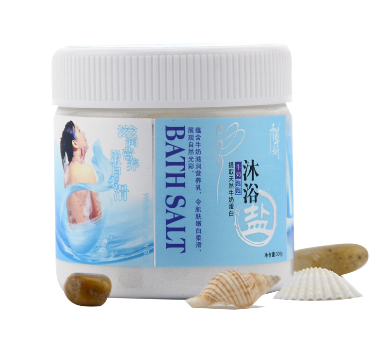 千草妍牛奶嫩白沐浴盐身体按摩膏 薇芳居家日用浴盐