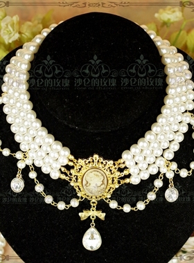 包邮！柯赛特的肖像珍珠项链