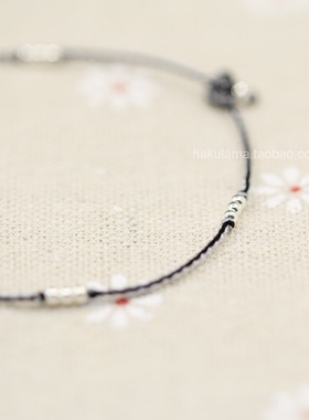 定制原创纯手工编极细组15颗手绳