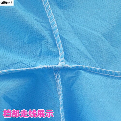 一次性无纺布防护服分体式工作服防尘带帽隔离服加厚透气衣服 - 图3