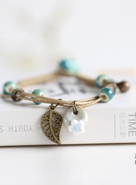 【赏石花语】小清新捏陶瓷手链