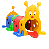 Special Price Kindergarten Outdoor Play Tunnel Caterpillar Children Indoor Small Elves Drill Holes Outdoor Pleasure Facilities