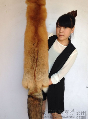 围脖整只超大披肩婚庆毛领狐狸皮