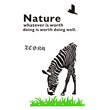 Creative Zebra 3D Stereo -Sticking Wall Sticker Living Room TV Background Wall Decoration Bedroom Room Furnishing Door Stickers