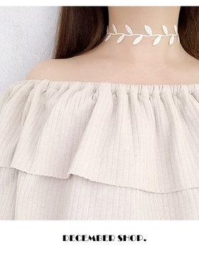 韩国夏日绿色蔓藤叶子仙女锁骨链