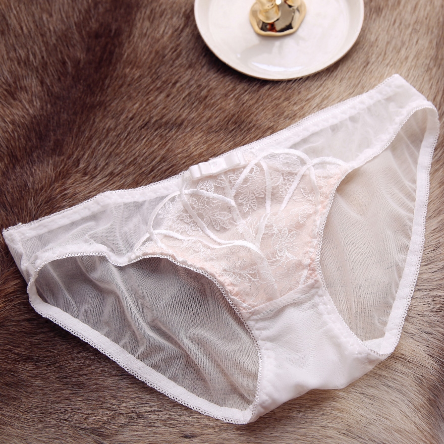 荷韵阁旗舰店荷韵阁春季性感蕾丝刺绣贝壳文胸罩小胸少女半杯聚拢内衣套装白色2
