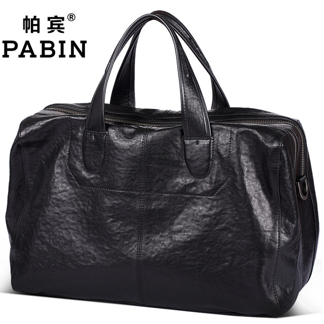 Papin large capacity genuine leather hand travel bag