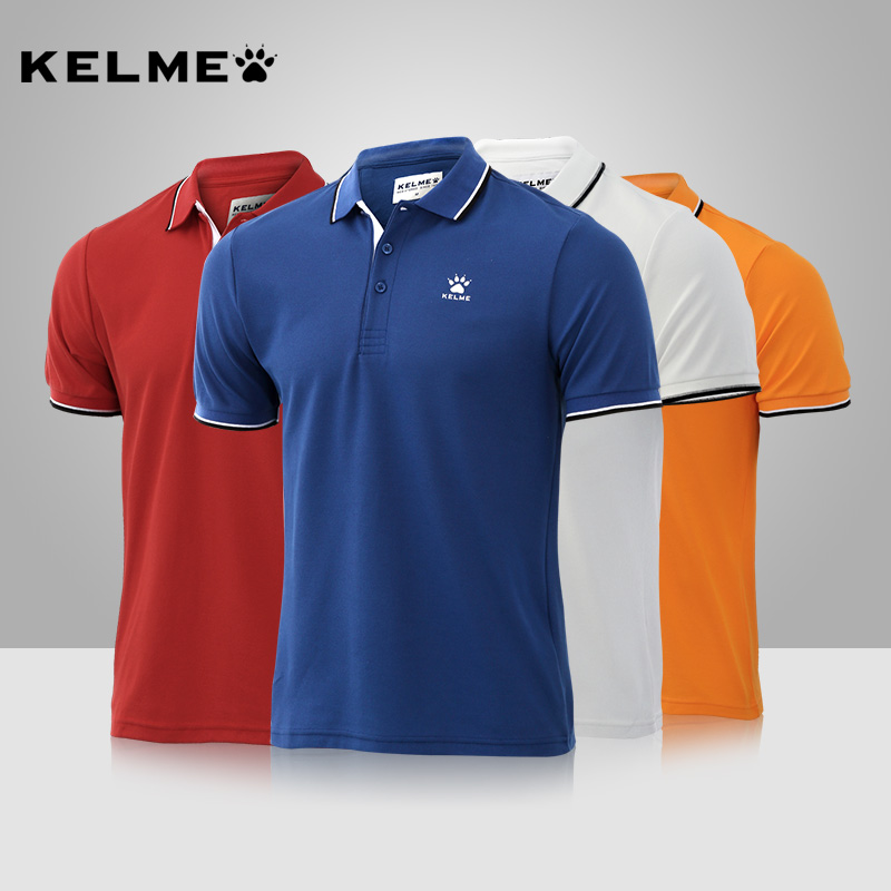 運動polo衫男短袖kelme翻領上衣休閒T恤工作服定製卡爾美t恤