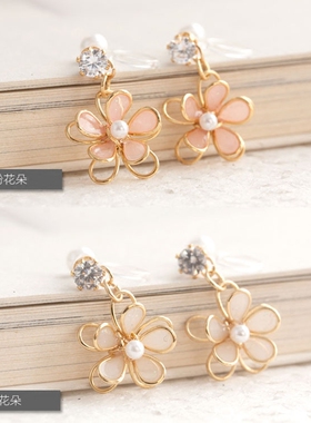 abwowo日本小众设计手工花朵手绘