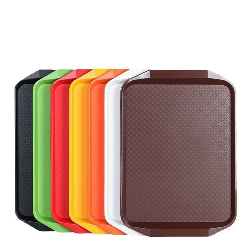 【折扣价】餐盘塑料托盘长方形商用餐厅餐饮上菜端菜盘防滑汉堡店,淘宝优惠券,粉丝福利购,淘宝优惠卷