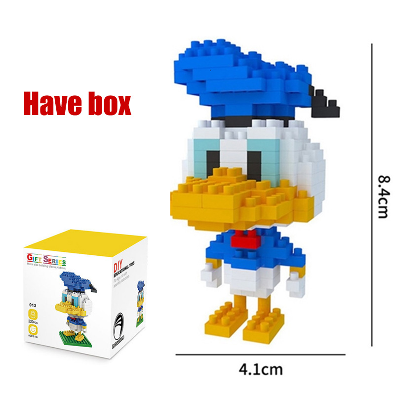 速发plastic mini blocks mickey Minnie donald duck cartoon di - 图2