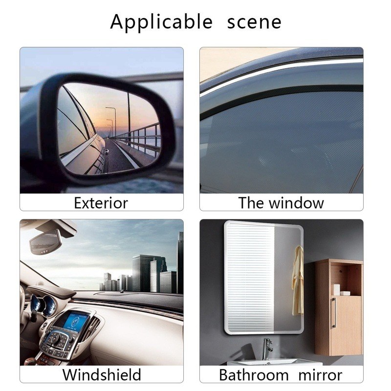 厂家2Pcs Car Rearview Mitrror Rain-proof Film Anti-Fog Clear-图0