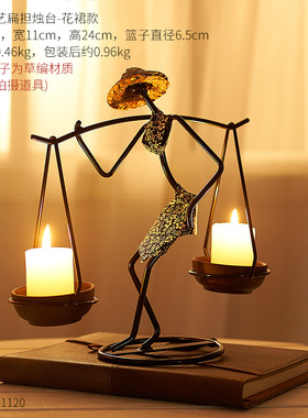 现货Nordic Candle Stick Decoyration Coffee Bar Beef Artwork