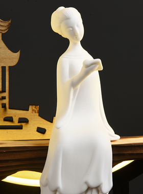 禅意摆件灯圈小夜灯新中式茶室客B厅玄关装饰桌面摆设创意家居饰