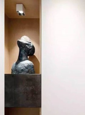 酒店大堂客厅摆设蓝色抽象人物雕塑丑萌大号落地摆件高级感小众