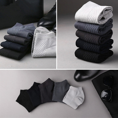 速发男短袜Men Bamboo Fiber Socks Deodorant Breathable Short - 图2