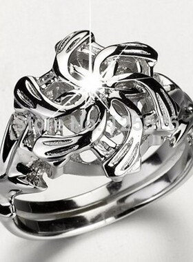小众高货Simple Fashion Jewelry 10kt White Gold Fill Women We