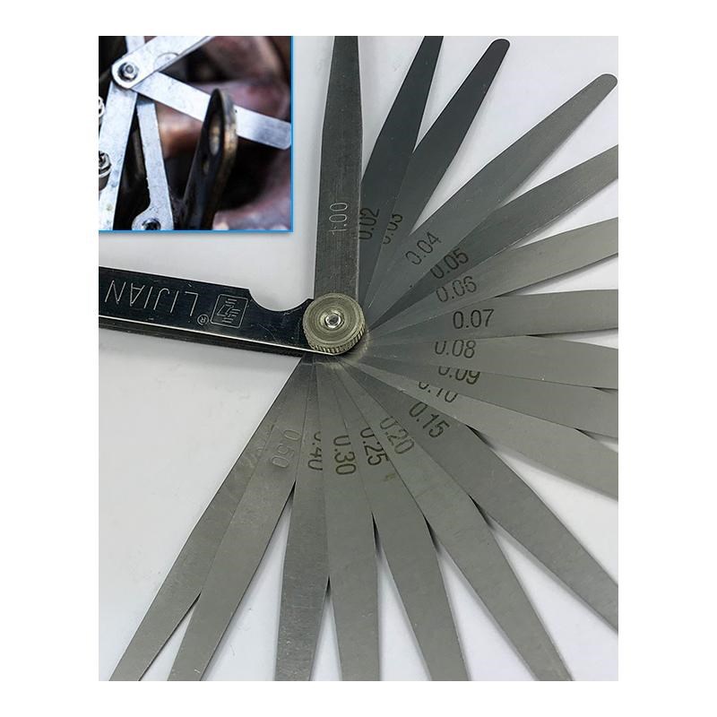 *17 Blades 0.02-1.00MM Metric Feeler Gauge Foldable Thicknes-图3