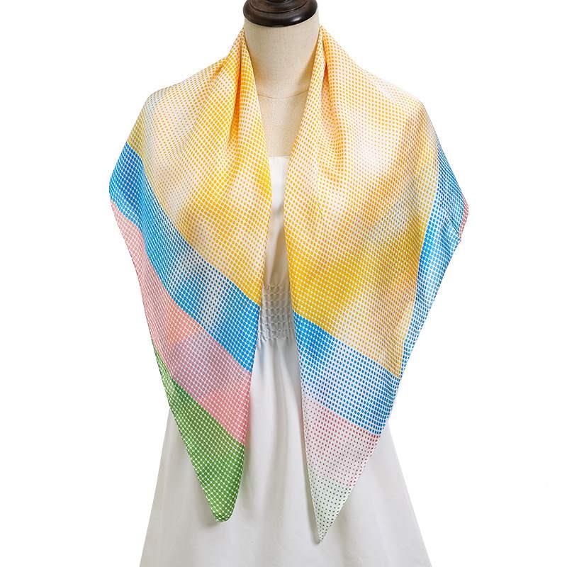 极速Crim 26-2ped suaresqcarfsilk scarf multicolor  stripe pr - 图3