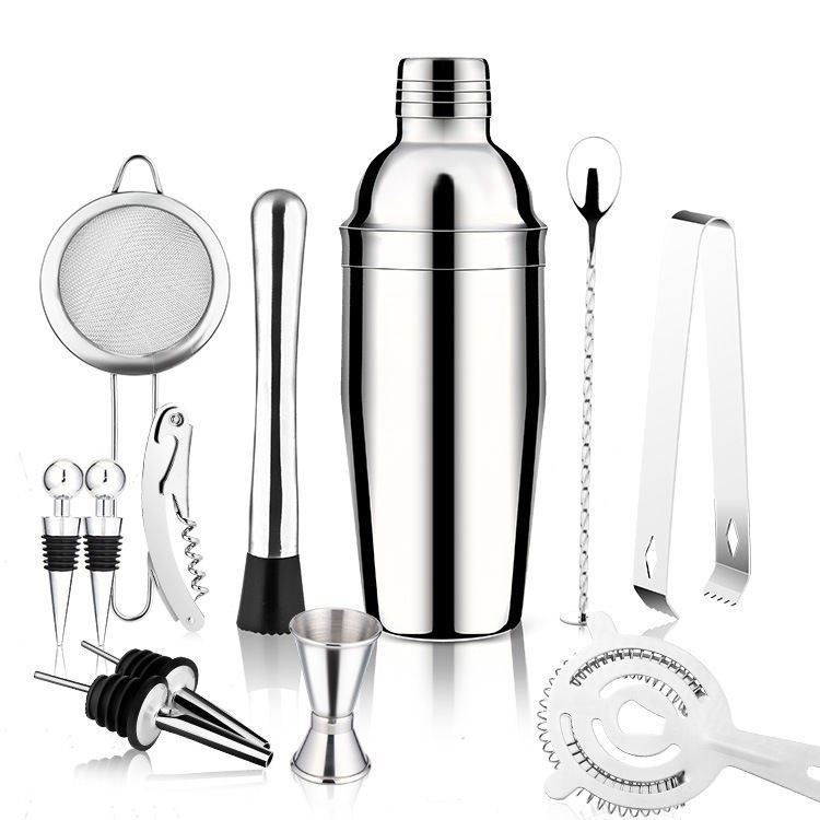 速发Stainless steel wine mixer set cocktail mixing tool shak - 图3