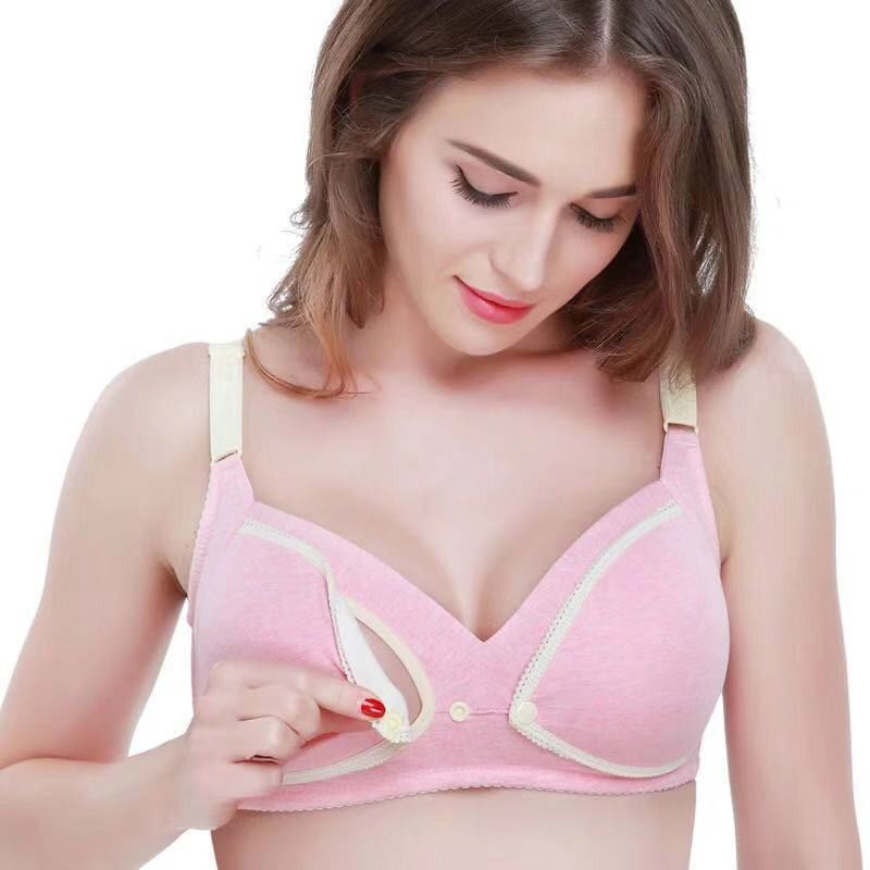 推荐Breastfeeding Bras Maternity Open Nursing Bra for Feedin-图0