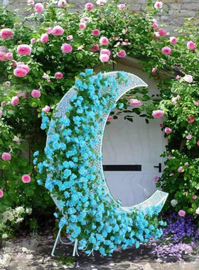 中式婚礼拍照道具创意铁r艺月亮南瓜车公主床摆件家居饰品橱窗装