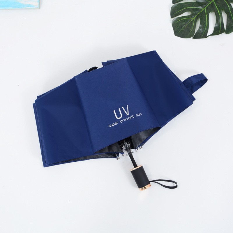 BlFck Windproof UV Tqravel Umbrella Compac taolding Men Wome - 图2